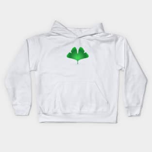 Ginkgo biloba leaf Kids Hoodie